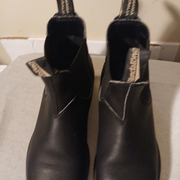 Blundstone Chelsea Men's Black Leather Boots Sz.7 - Picture 3 of 12